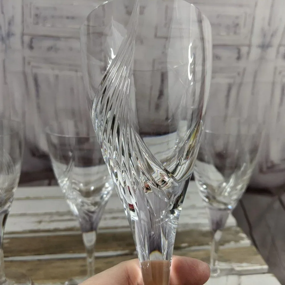Set wine‎ champagne glasses dinner serving flutes